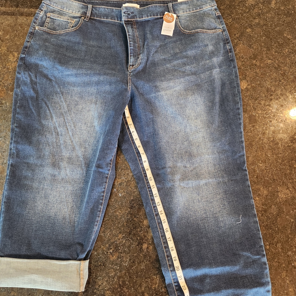 Lane Bryant Blue Ankle Jeans